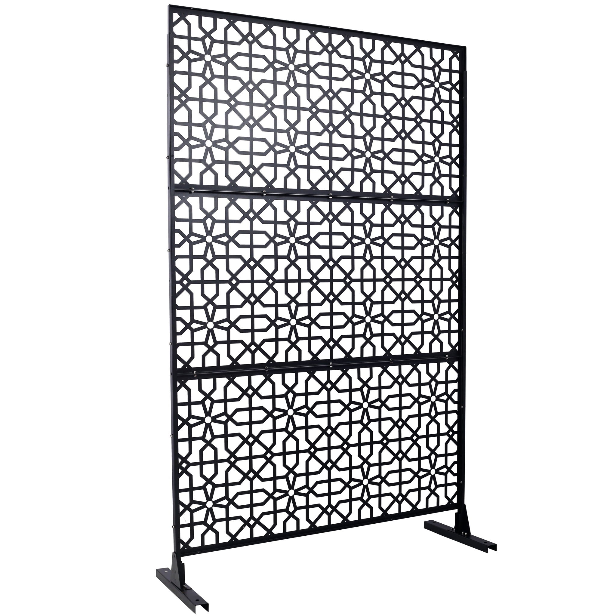 Outdoor &amp; Indoor Metal Freestanding Decorative Privacy Screen