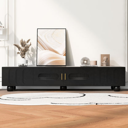 Modern TV Stand For TVs Up To 80&quot;, 2 Drawers And Cabinet