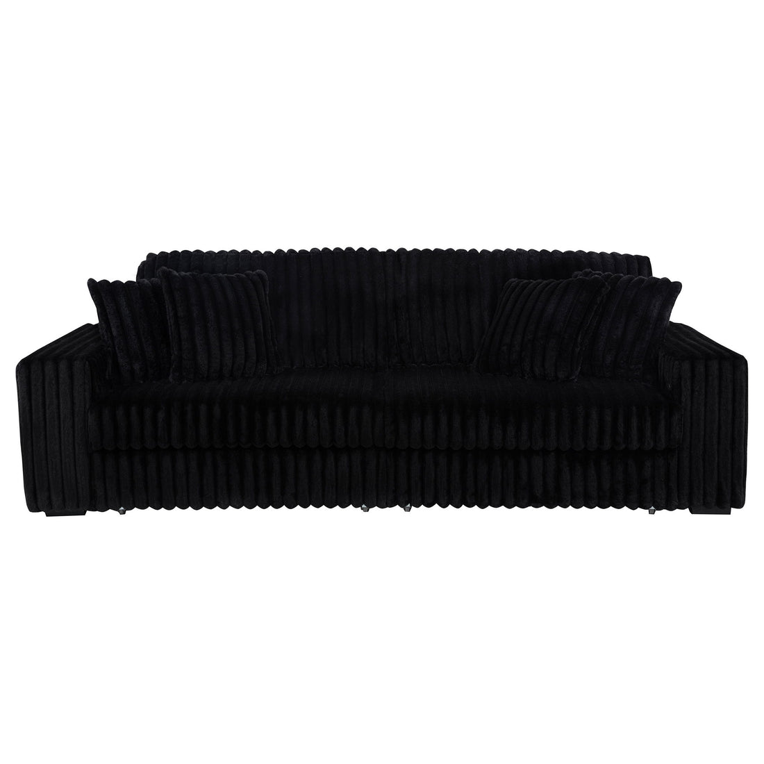 Clifford - Upholstered Dual Power Chaise Sofa - Black