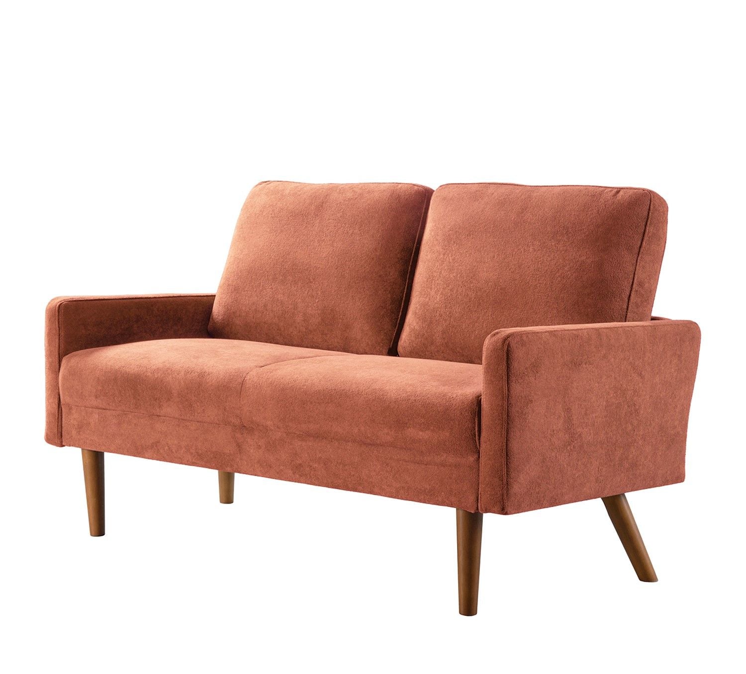 Loveseat Sofa, European Style With Sleek Design, Modern &amp; Vintage Flair, Upholstered 2 Seater Couch