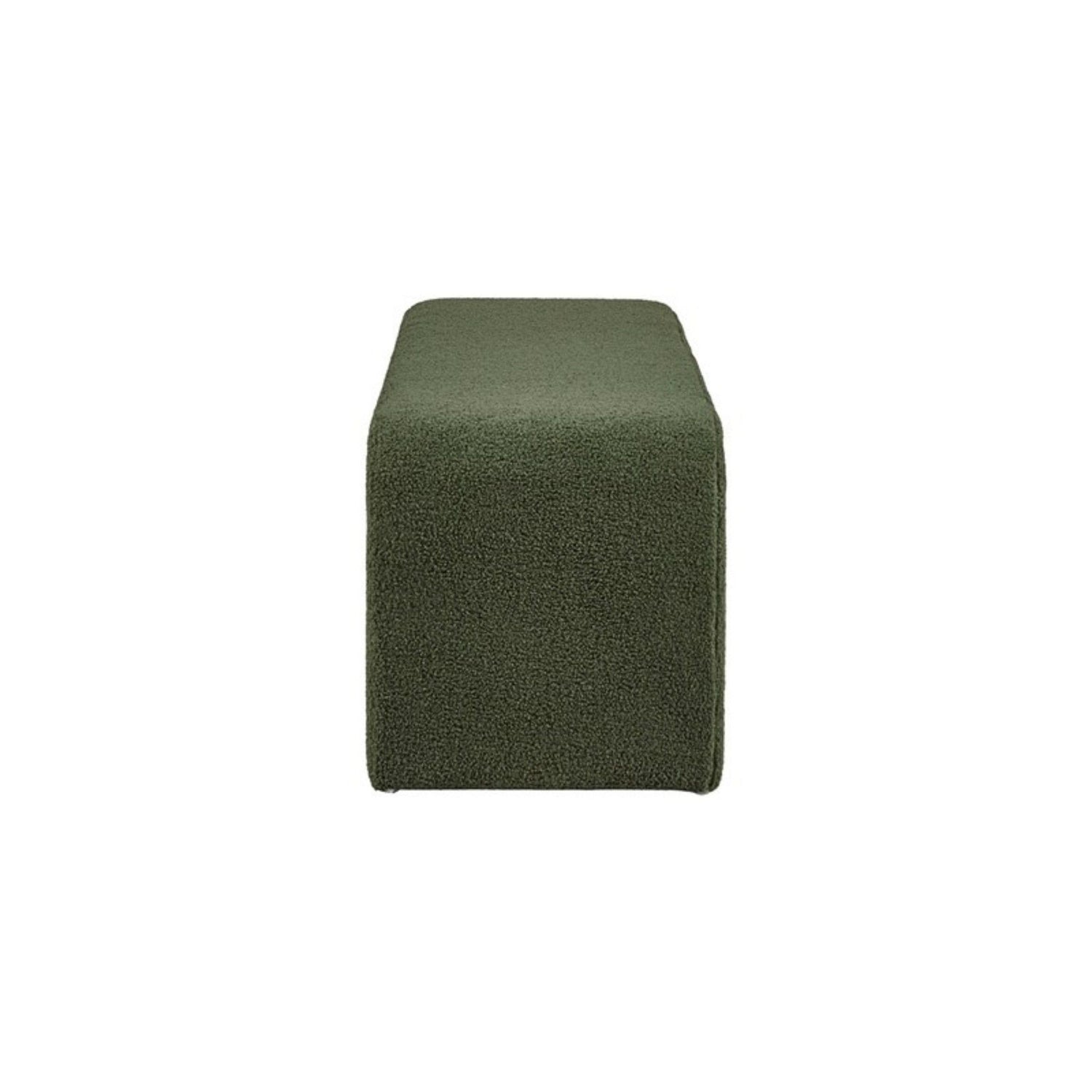 Modern Contemporary Boucle Waterfall Bench