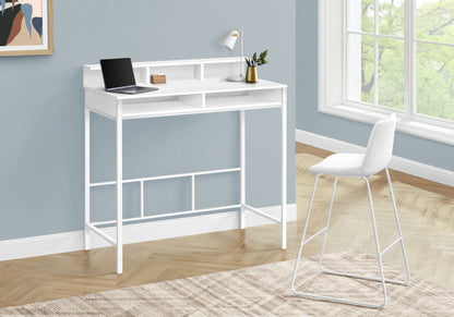 Computer Desk For Home Office, Standing, Storage Shelves, Laptop, Contemporary &amp; Modern