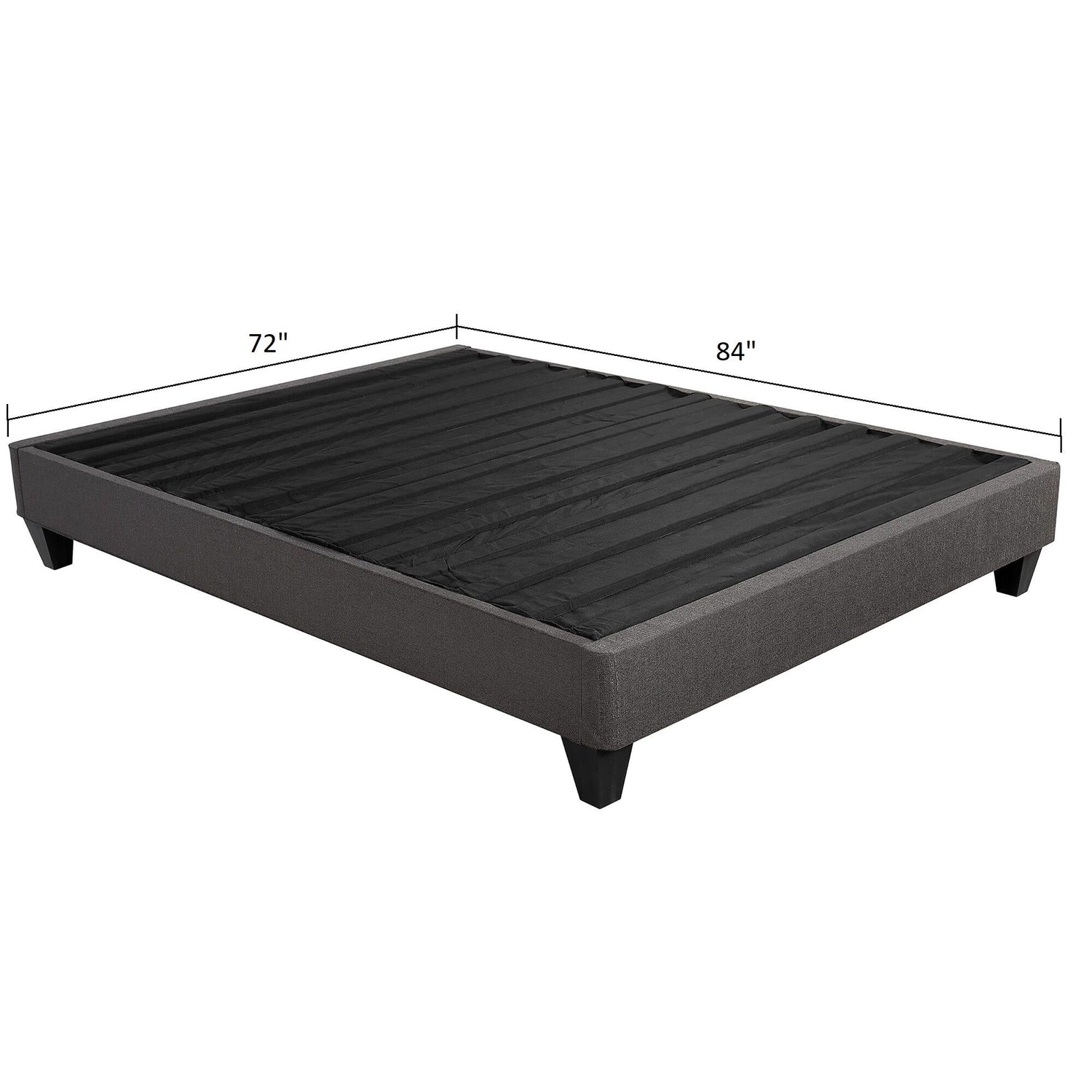 14&quot; Upholstered Platform Bed Base, Mattress Foundation