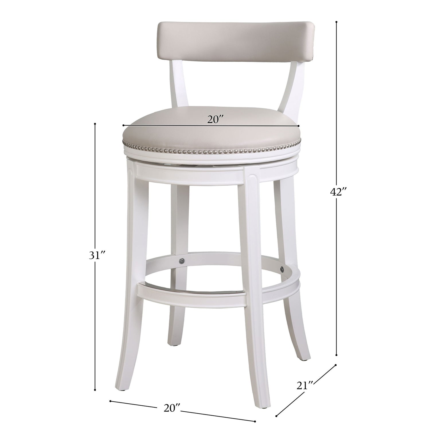 Stool &amp; Upholstered Seat And Back