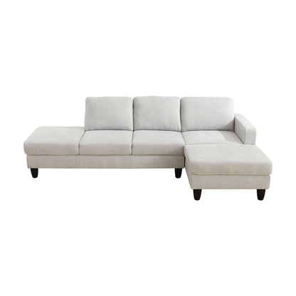 L - Shaped Sectional Sofa With Chaise &amp; Ottoman