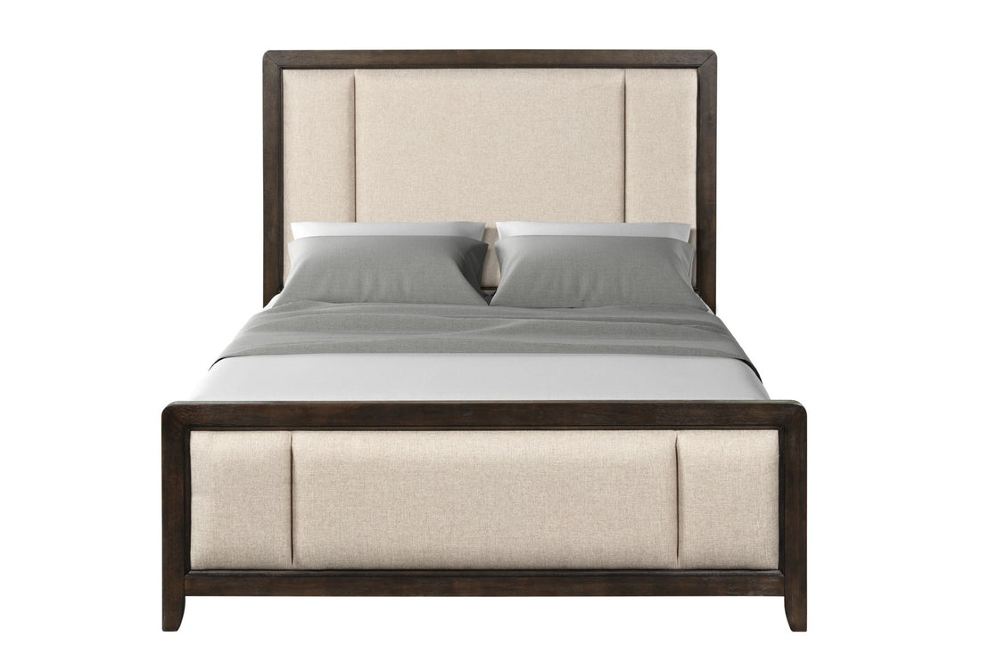 Upholstered Headboard &amp; Footboard With Traditional Styling Bed