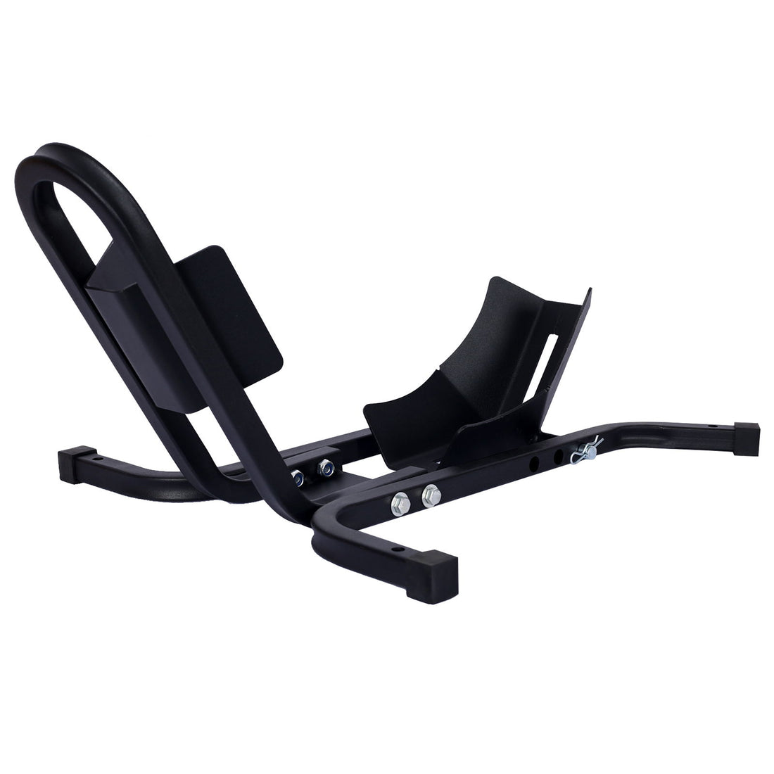 Heavy Duty Motorcycle Front Tire Chock For 17&quot; 21&quot; Wheels Stand 1200 Lbs Capacity - Black