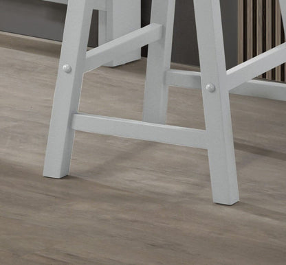 Alonzo - 17.5&quot; Backless Ergonomic Counter Height Stool (Set of 2)