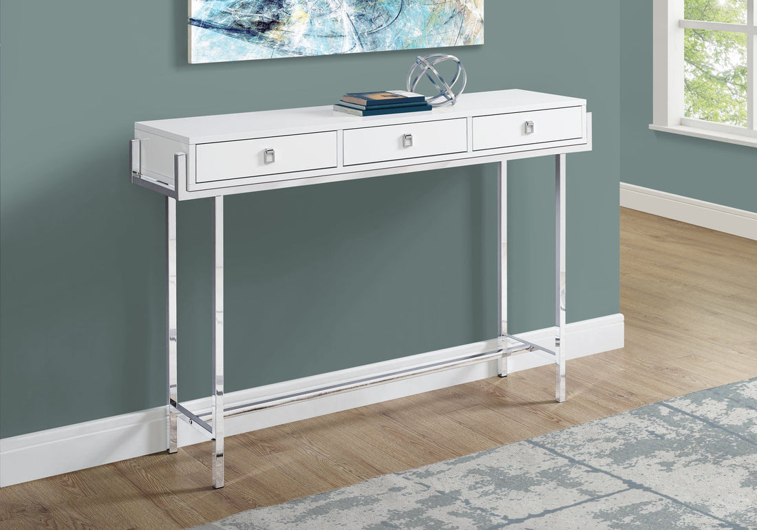 Accent Console Table For Entryway, Storage Drawer, Contemporary &amp; Modern