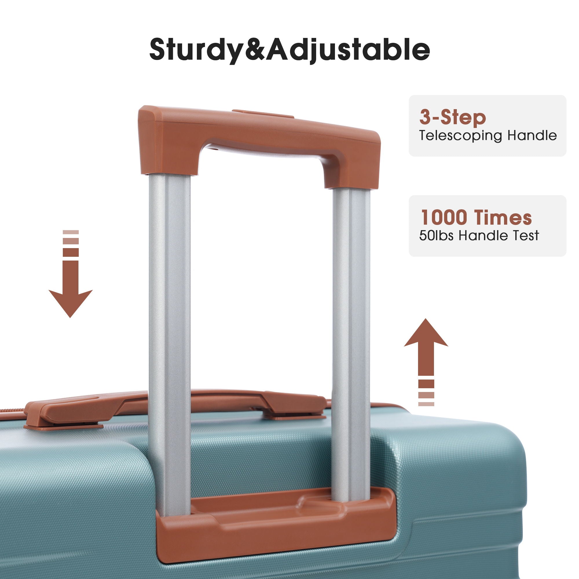 Hardshell Luggage Sets 3 Pieces Spinner Suitcase With Tsa Lock Lightweight 20&quot; 24&quot; 28&quot;