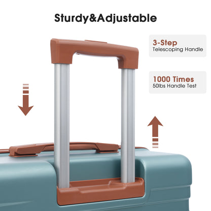 Hardshell Luggage Sets 3 Pieces Spinner Suitcase With Tsa Lock Lightweight 20&quot; 24&quot; 28&quot;
