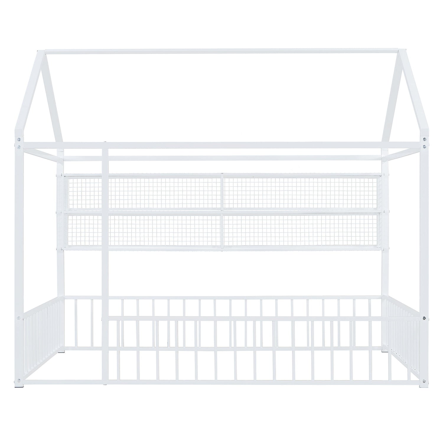 House Frame With Fence And Shelves