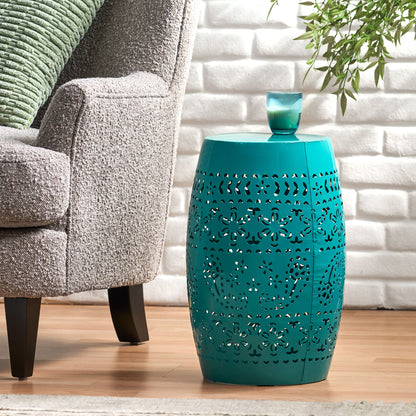 12&quot; Outdoor Lace Cut Side Table