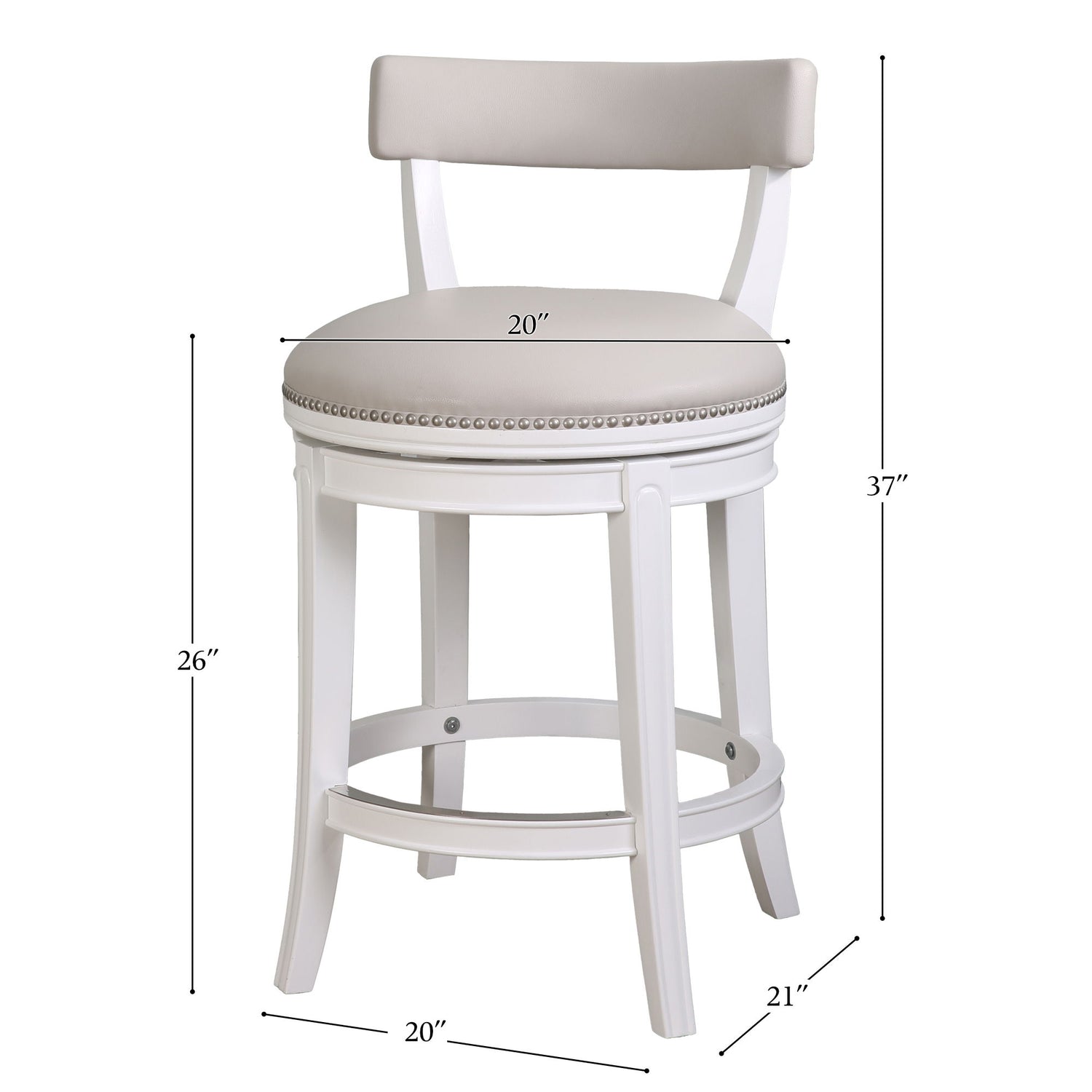 Stool &amp; Upholstered Seat And Back