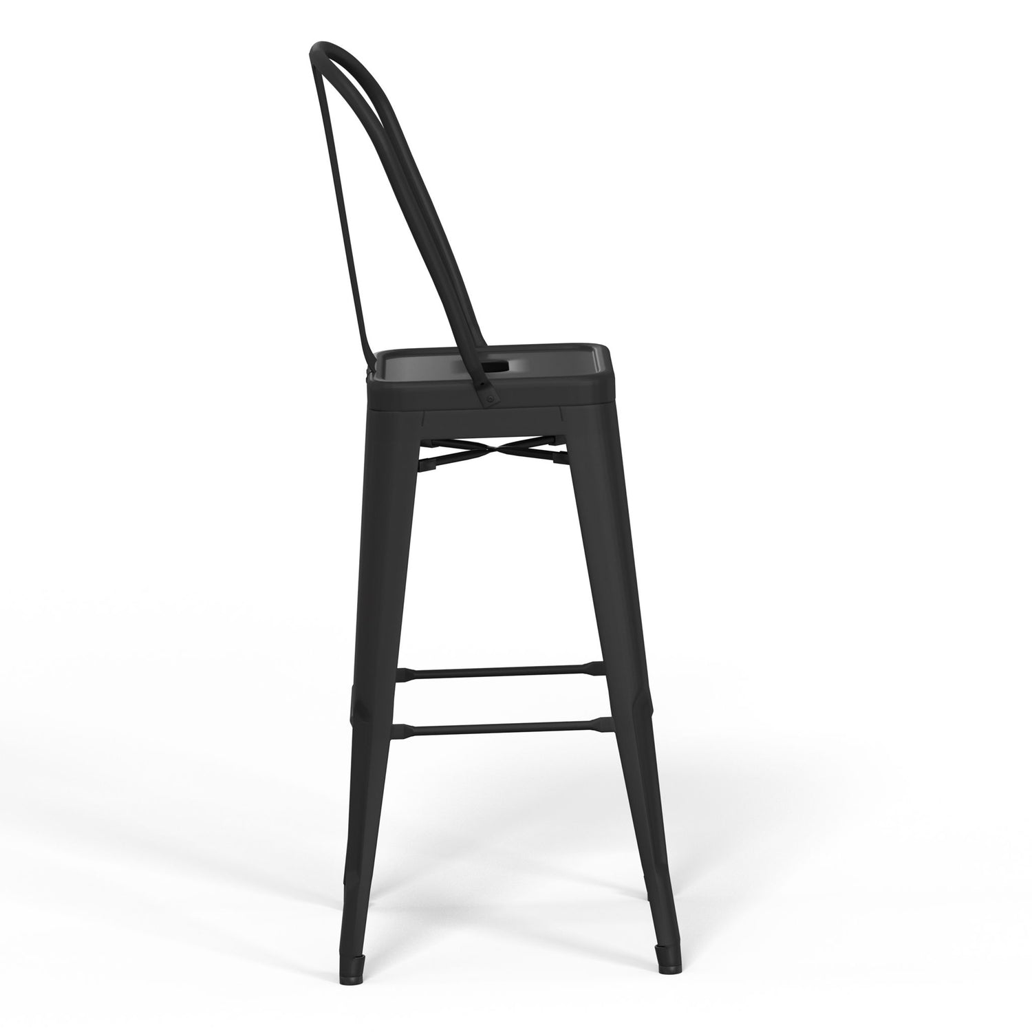 Fletcher - Metal Counter Height Stool (Set of 2) - Black
