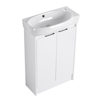 Freestanding Bathroom Vanity &amp; Sink, Soft Close Doors