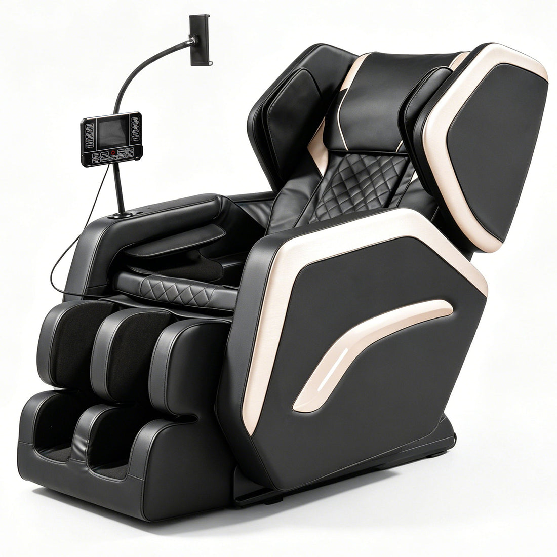 Zero Gravity Massage Chair Recliner &amp; 10 Massage Heads And Full Body Air Pressure - Black