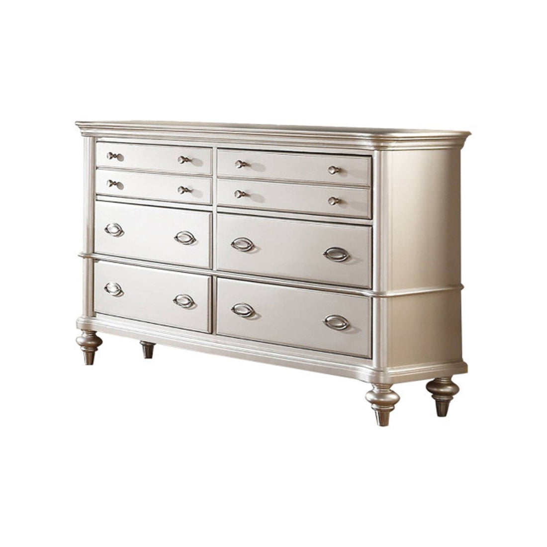 Bedroom Dresser Only, Storage Drawers Furniture - Silver / Silver / Gray