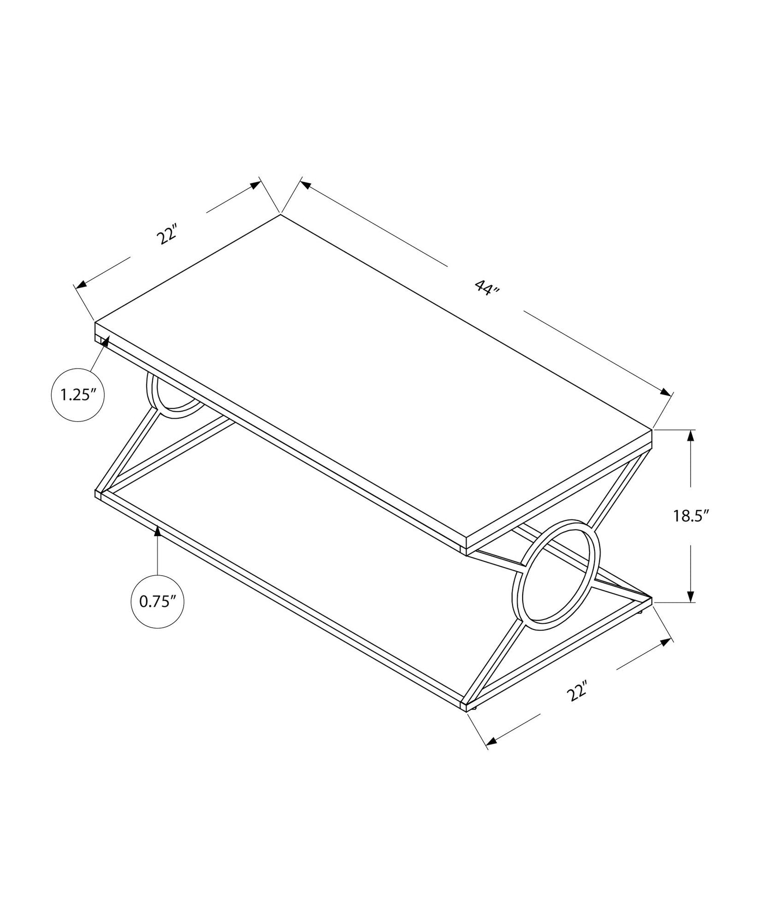 Table, Rectangular, Glossy Contemporary &amp; Modern - White