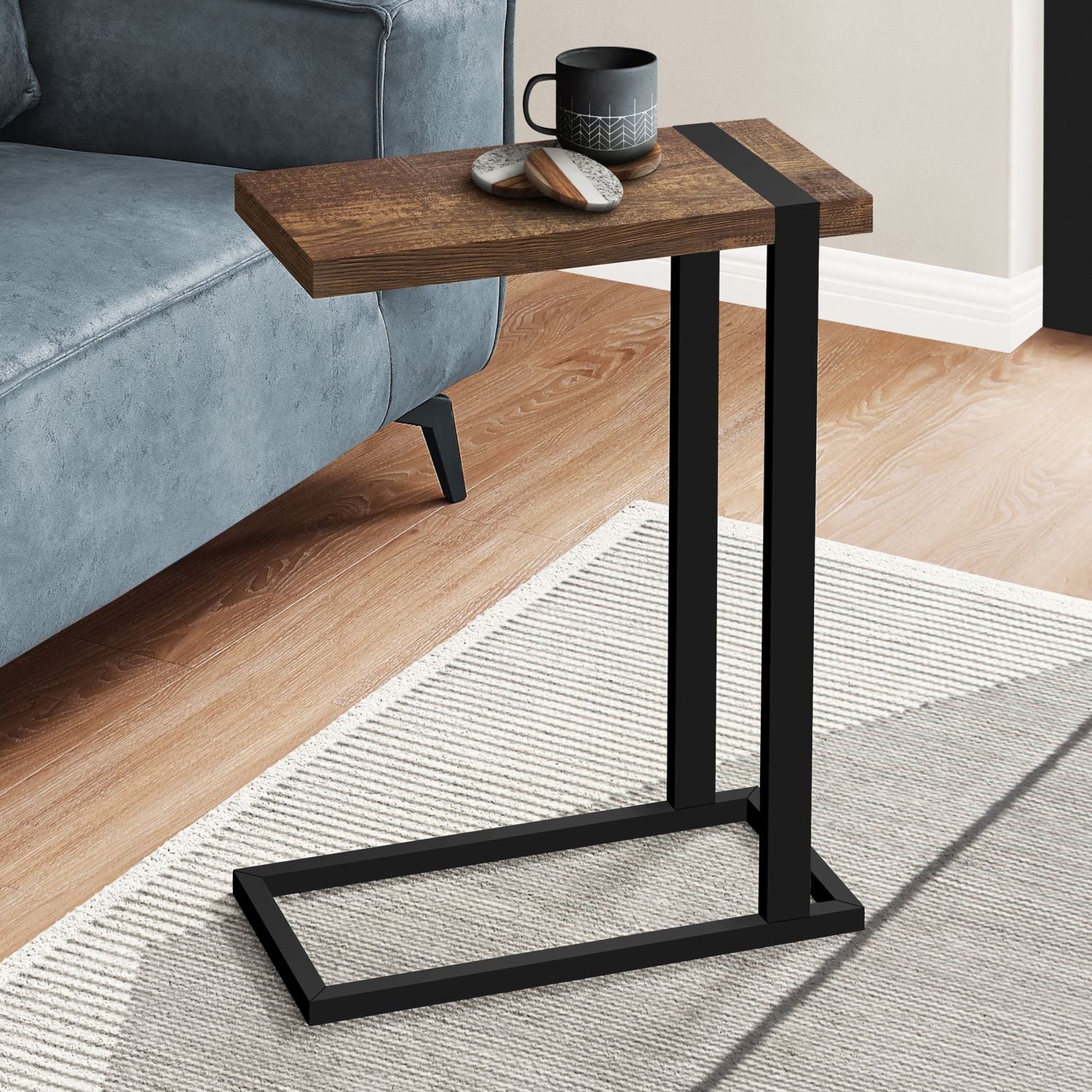 Accent Table, C - Shaped, Contemporary &amp; Modern Stylish Design