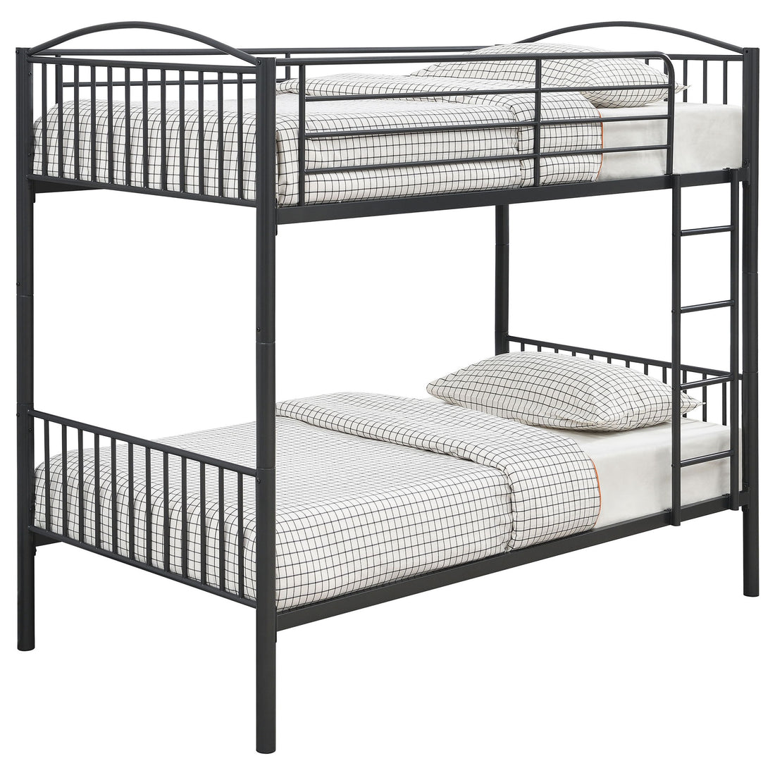 Anson - Twin Over Twin Bunk Bed And - Gunmetal