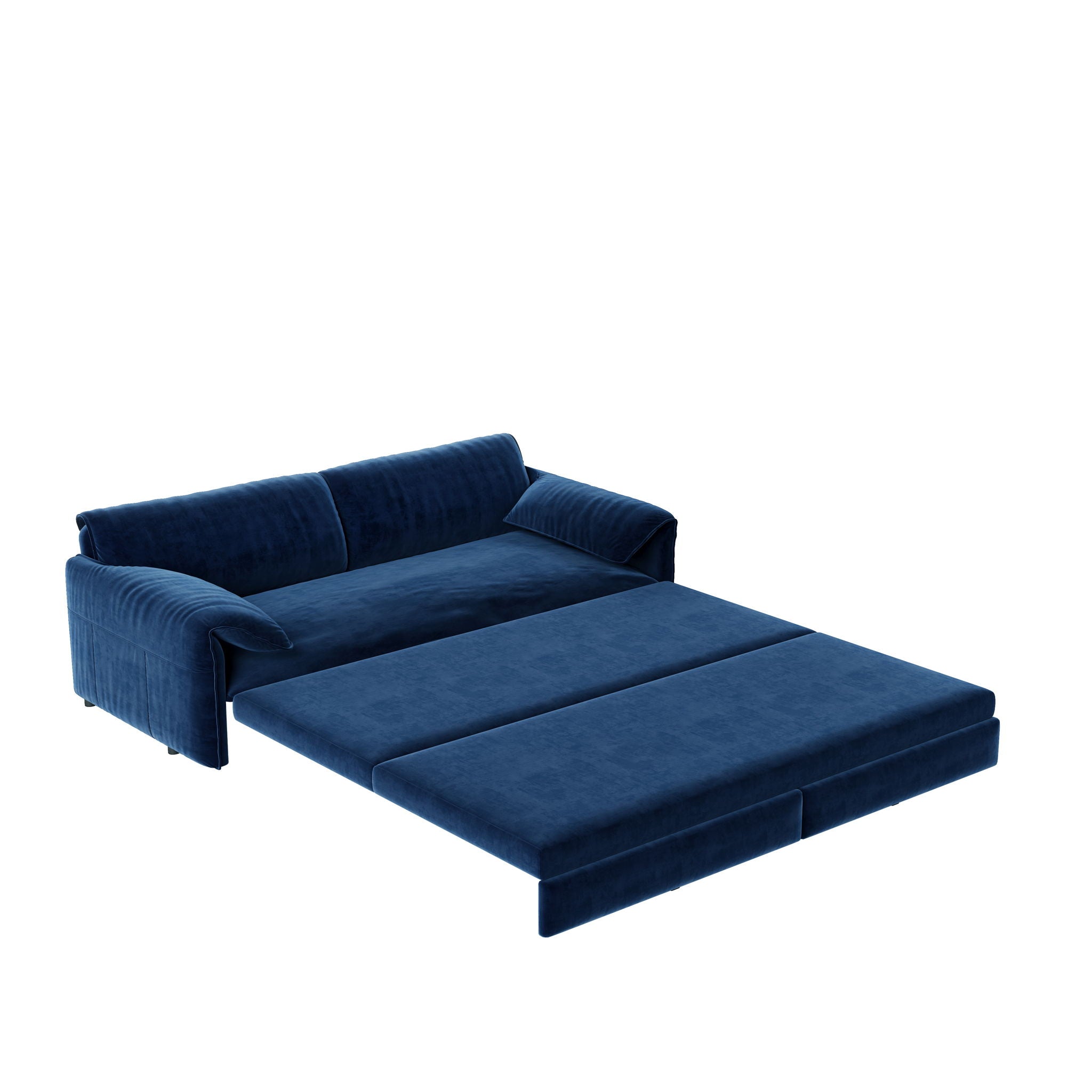 Queen Pull Out Sofa Bed, 3 In 1 Convertible Sleeper Sofa With Side Storage