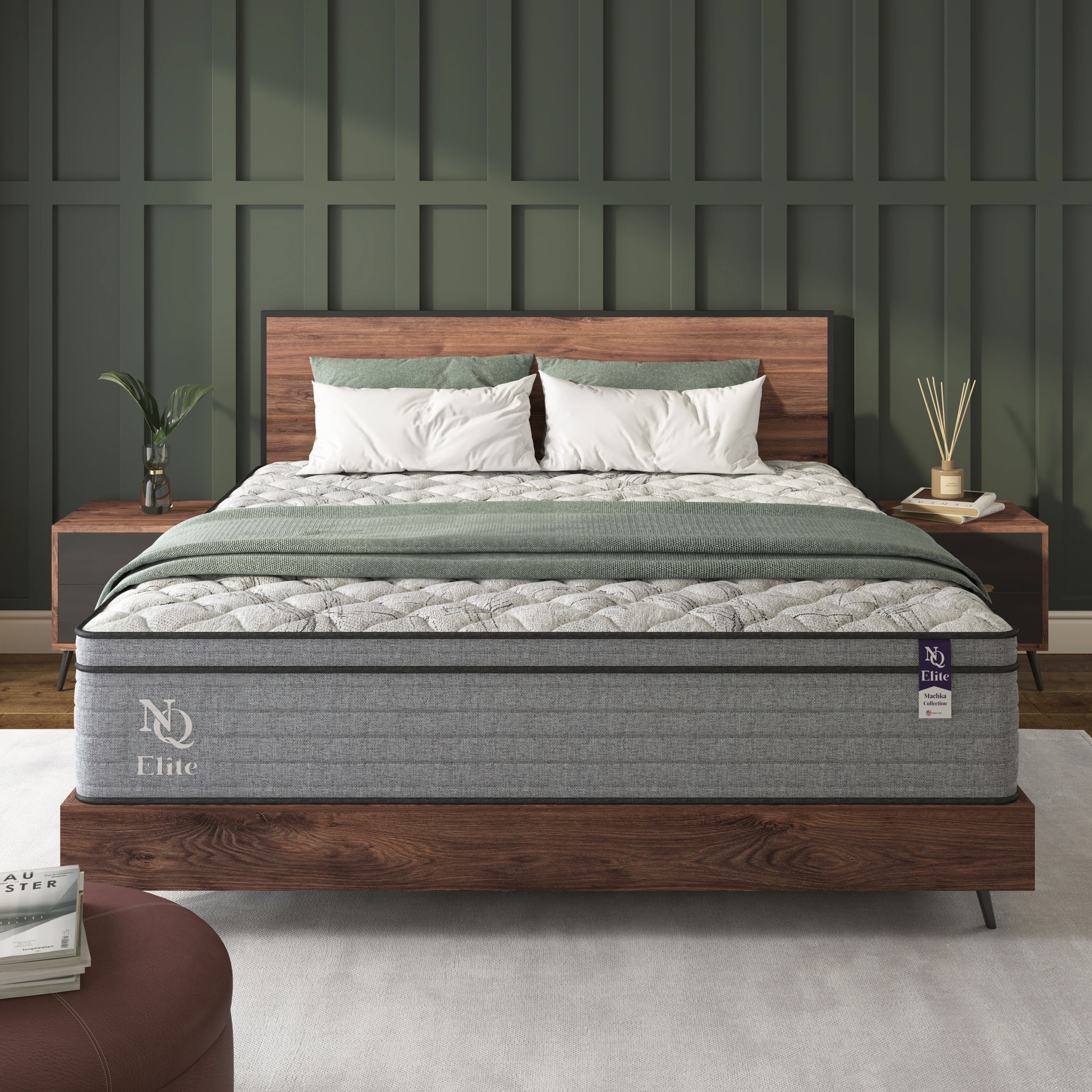Elite Series Machka - 10&quot; Cooling Gel Memory Foam Hybrid Mattress