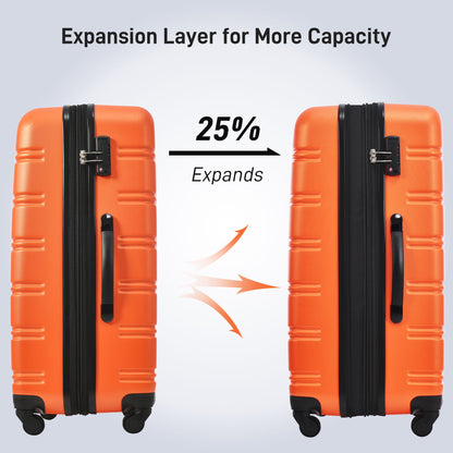 3 Piece Luggage Set Hardside Spinner Suitcase With Tsa Lock 20&quot; 24&quot; 28&quot; Available