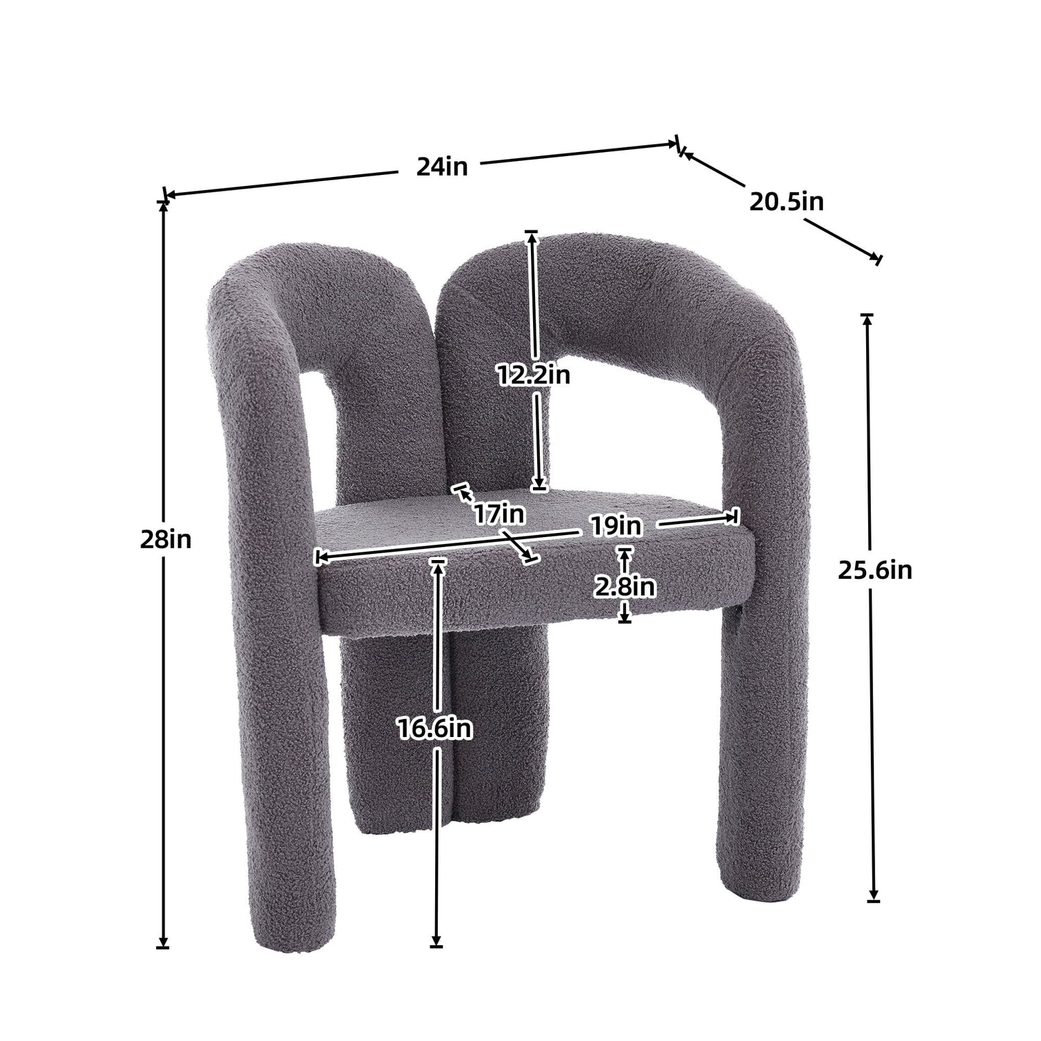 Coolmore Contemporary Designed Accent / Dining Chair With Armrests