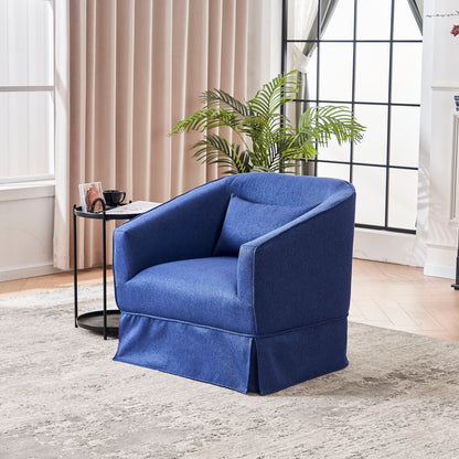 Swivel Accent Chairs Armchair For Living Room, Round Barrel Chairs