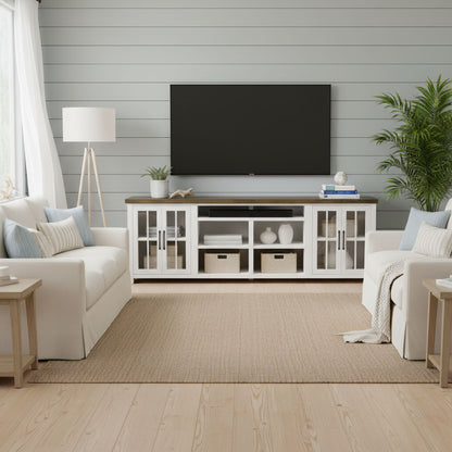 Hampton - TV Stand Console &amp; Cable Management