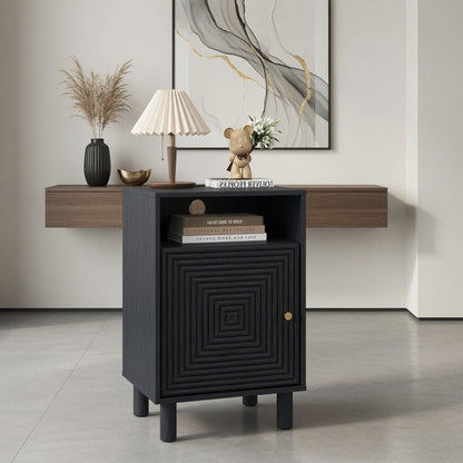 Nightstand With Charging Station &amp; Storage