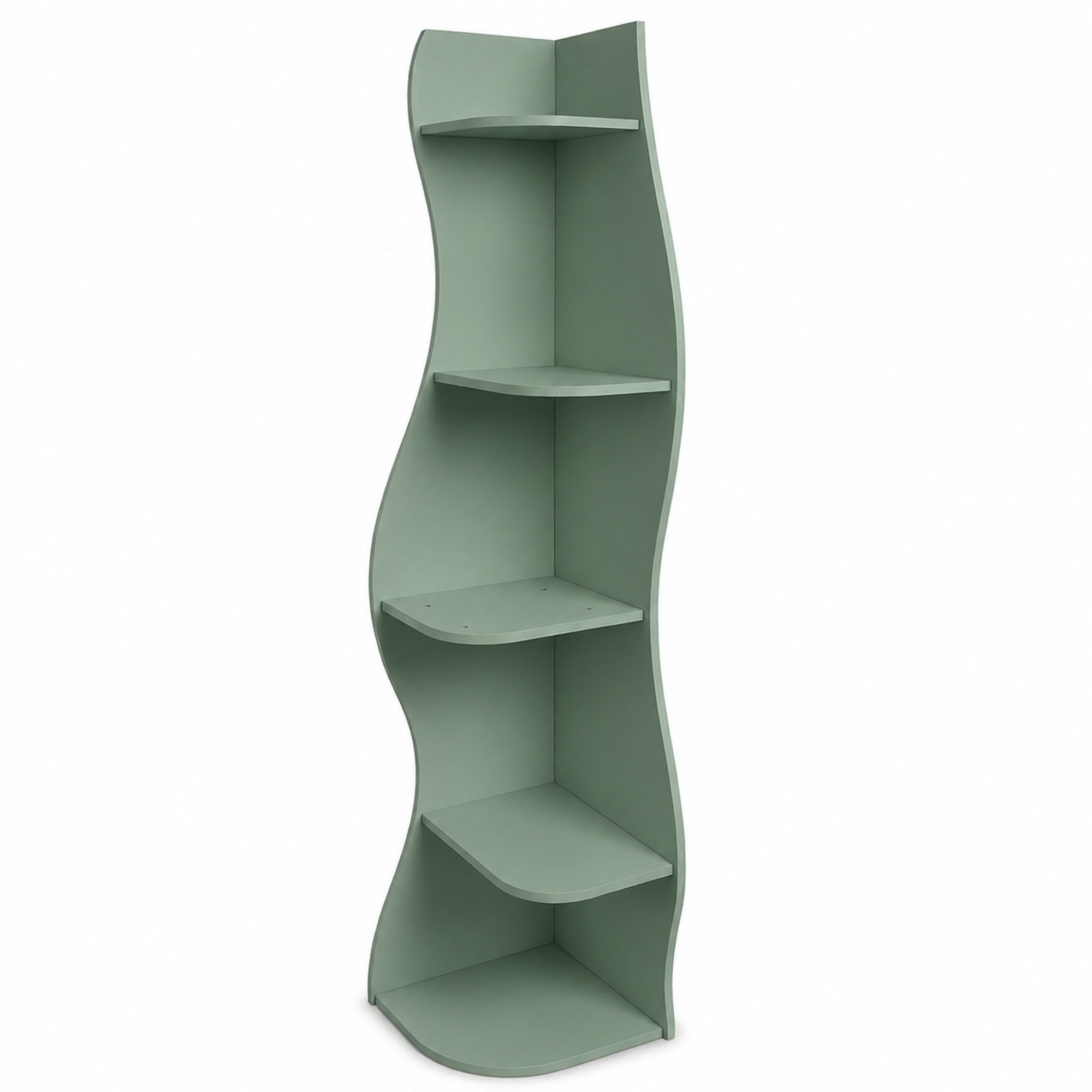 5 Tier S - Shaped Corner Shelf For Living Room