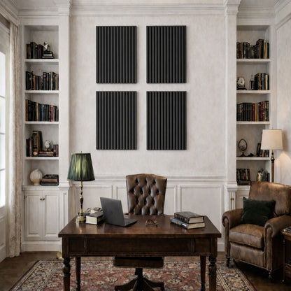 Acoustic Panels With Strip Design, Sound Absorbing Wall &amp; Ceiling Panels