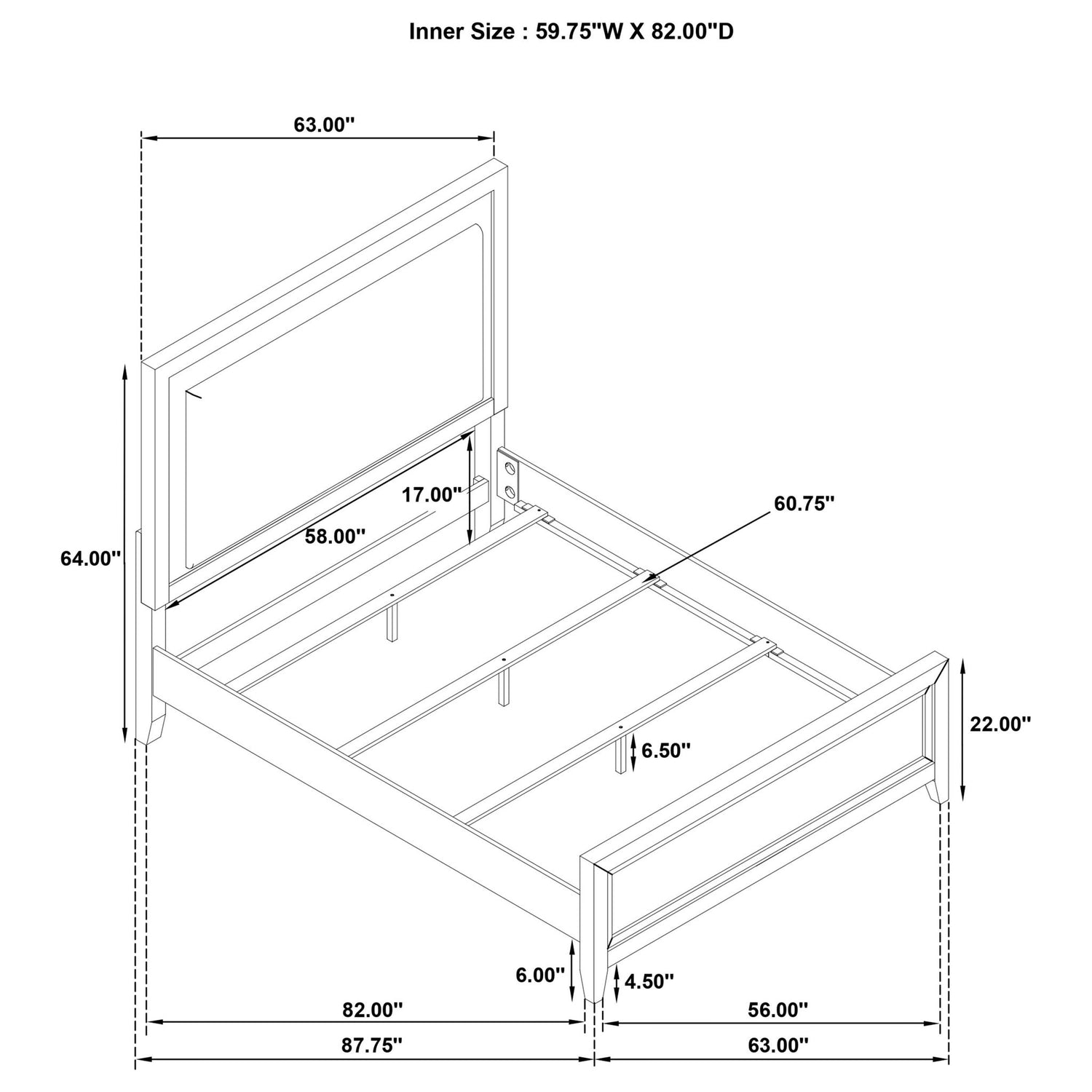 Inverness - Panel Bed With Padded Headboard