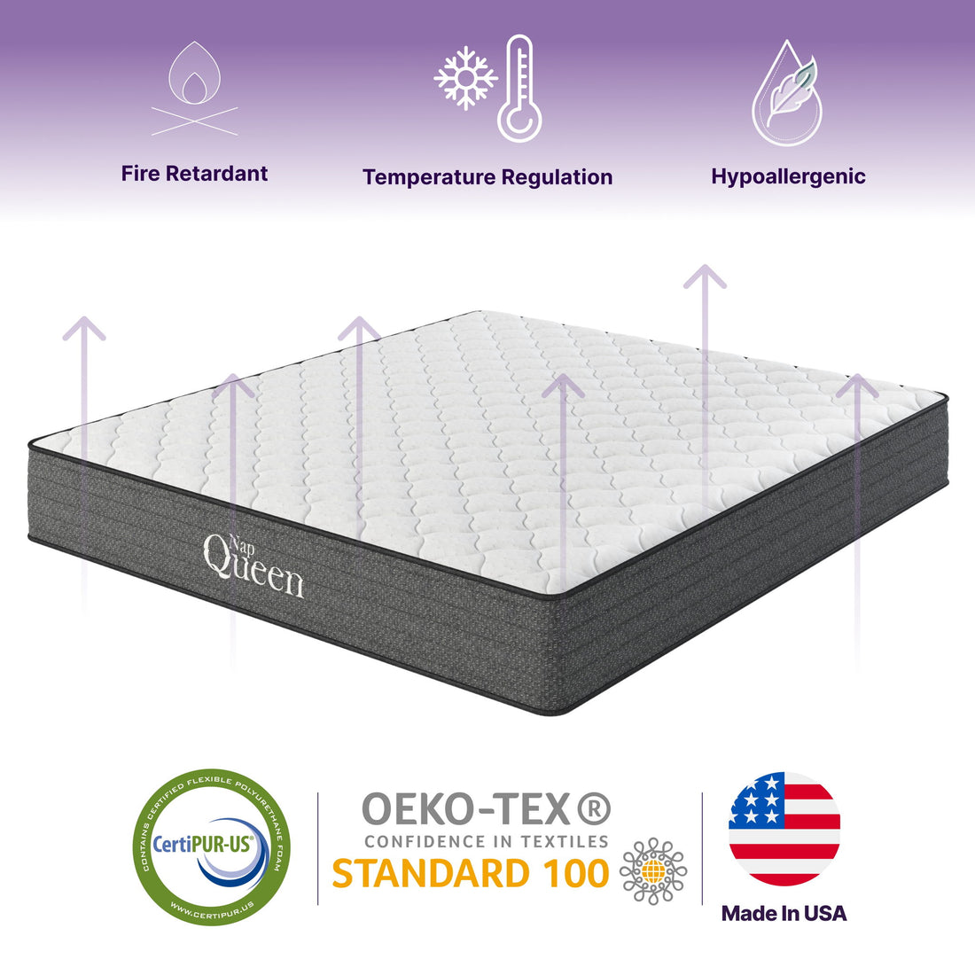 Victoria - 10&quot; Cooling Gel Hybrid Mattress