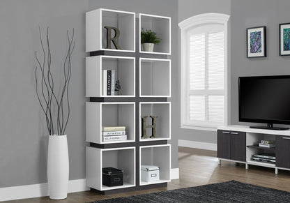 Bookshelf, Bookcase, Etagere, 5 Tier, For Office, Contemporary &amp; Modern - White