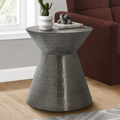 Drum Accent Side Table, Contemporary &amp; Modern Elegant Design
