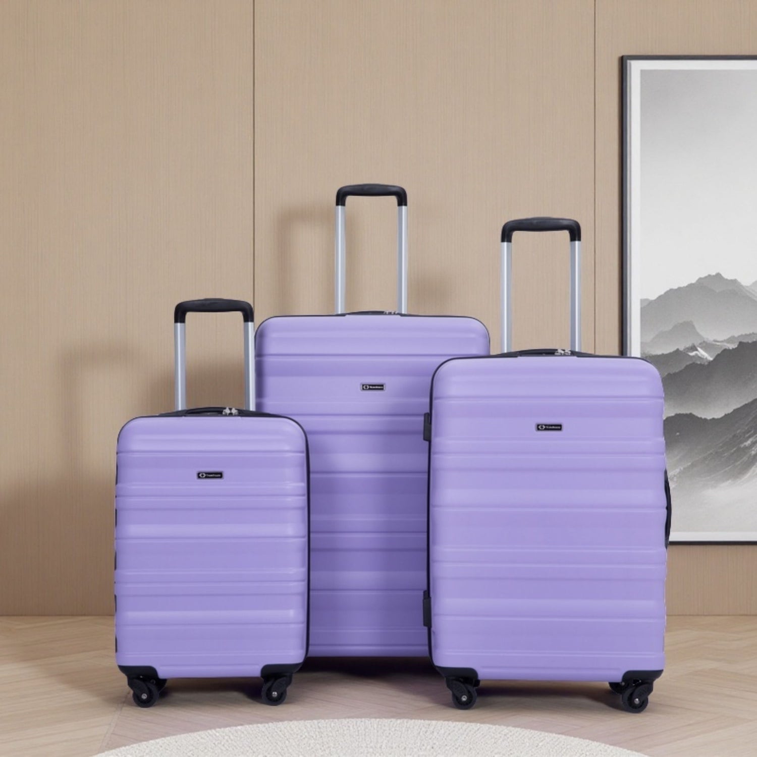 Expandable 3 Piece Luggage Sets Lightweight &amp; Durable Suitcase, Spinner Wheels, Tsa Lock