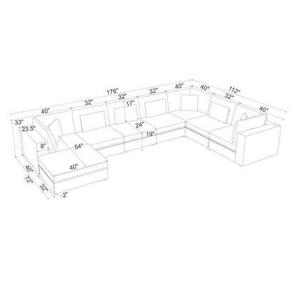 Upholstered Modular Sectional &amp; Custom Configuration