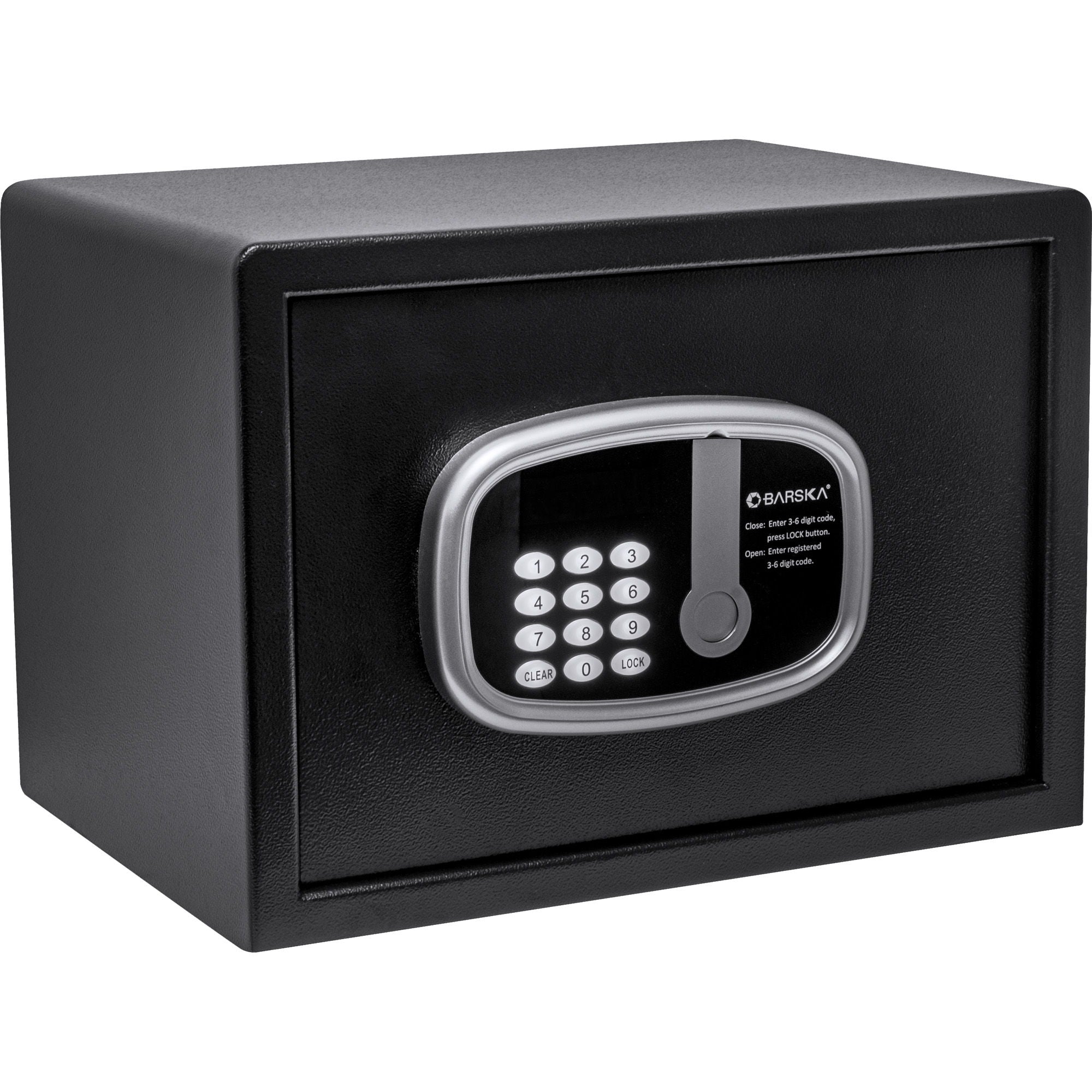 0 58 Cu Ft Compact Hotel Safe - Black