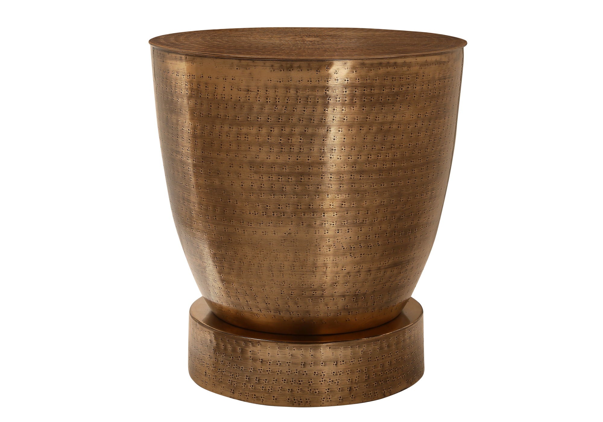 Drum Accent Side Table, Contemporary &amp; Modern Design