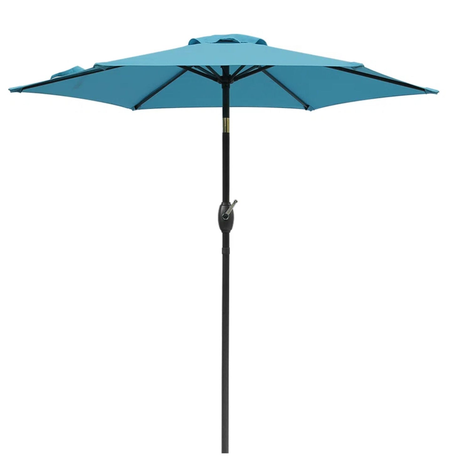 Umbrella With Crank Lift &amp; Tilt, UV-Resistant Canopy For Patio
