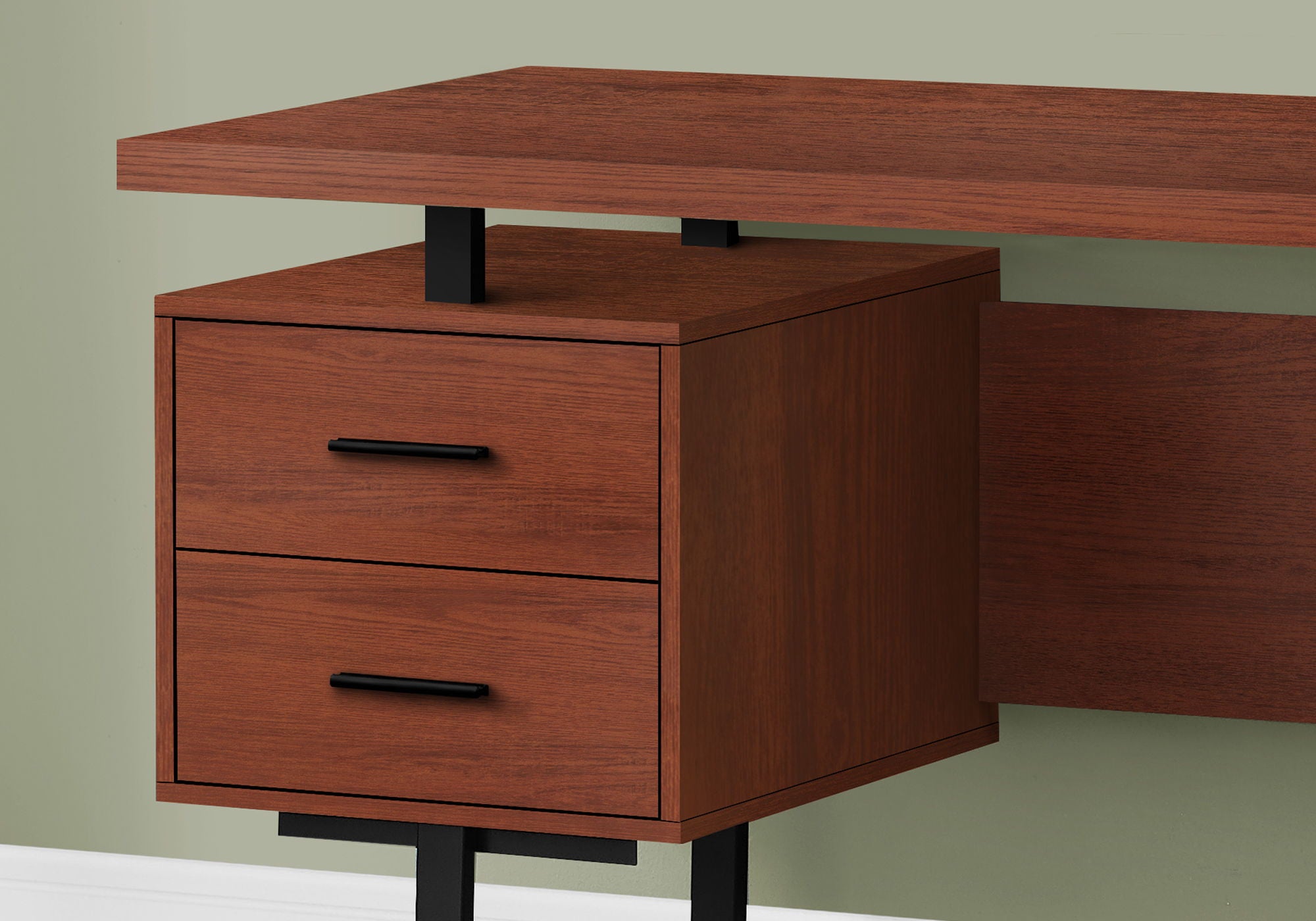 Computer Desk For Home Office, Laptop, Left, Right Set - Up, Storage Drawers, Contemporary &amp; Modern