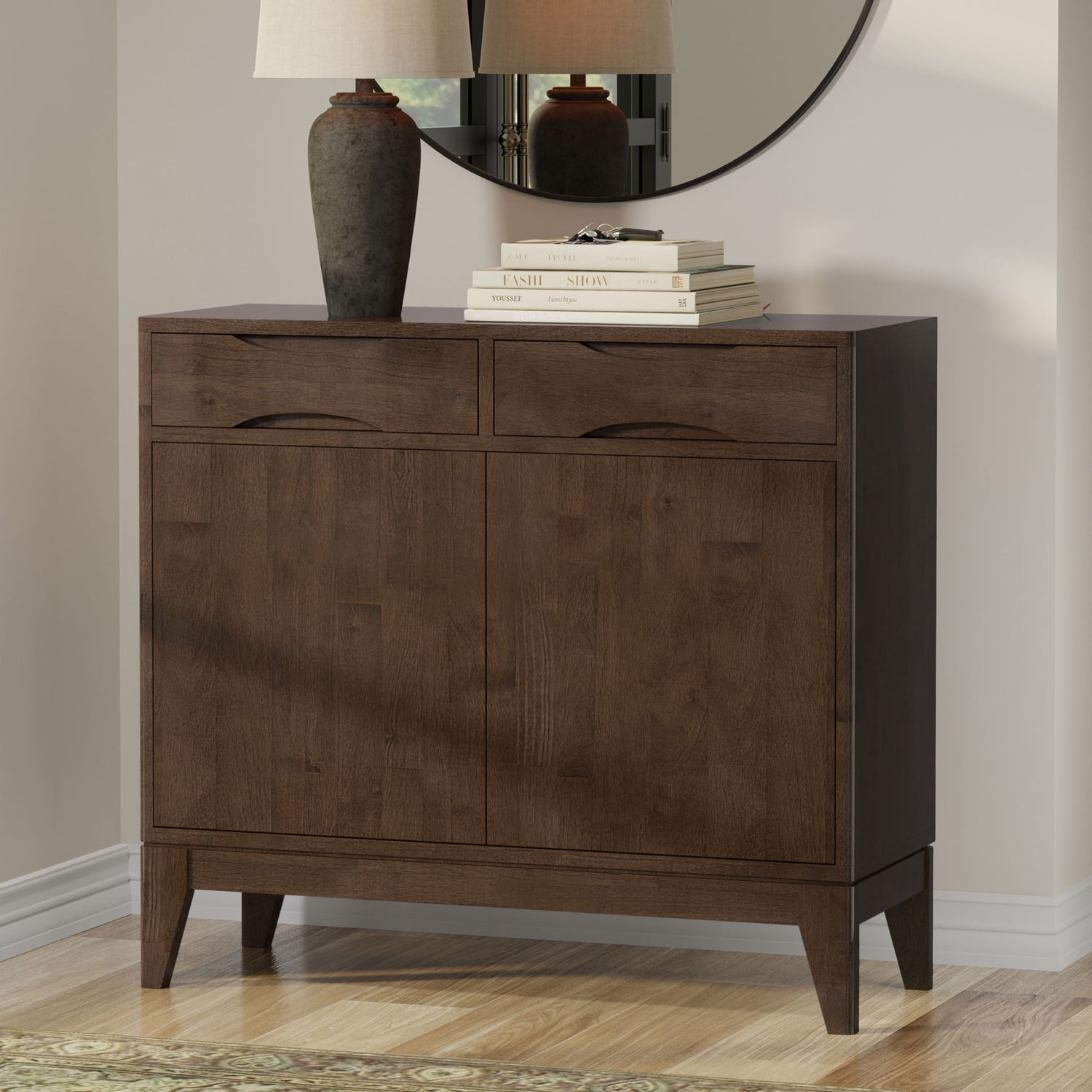 Harper - Entryway Storage Cabinet - Walnut Brown