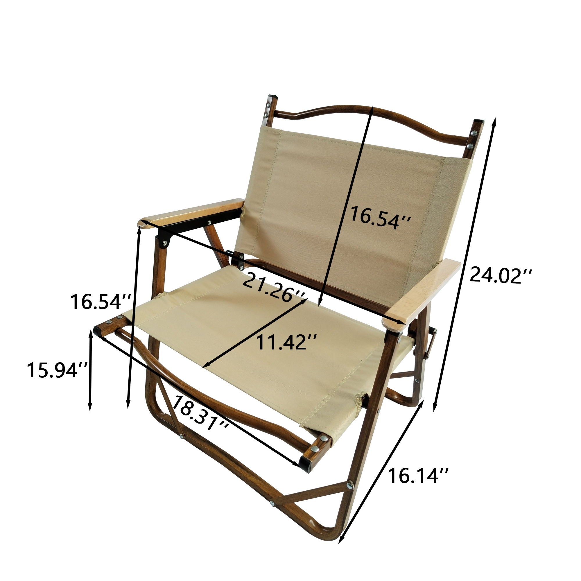 5 Pieces Dining Set, Multi-Function Foldable And Portable, 1 Dining Table &amp; 4 Folding Chairs, Indoor And Outdoor Universal For Children - Natural