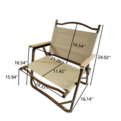 5 Pieces Dining Set, Multi-Function Foldable And Portable, 1 Dining Table &amp; 4 Folding Chairs, Indoor And Outdoor Universal For Children - Natural