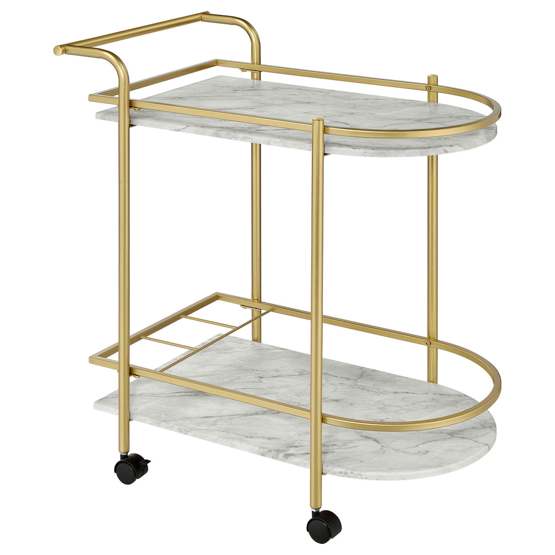 Serving Cart With Wine Rack