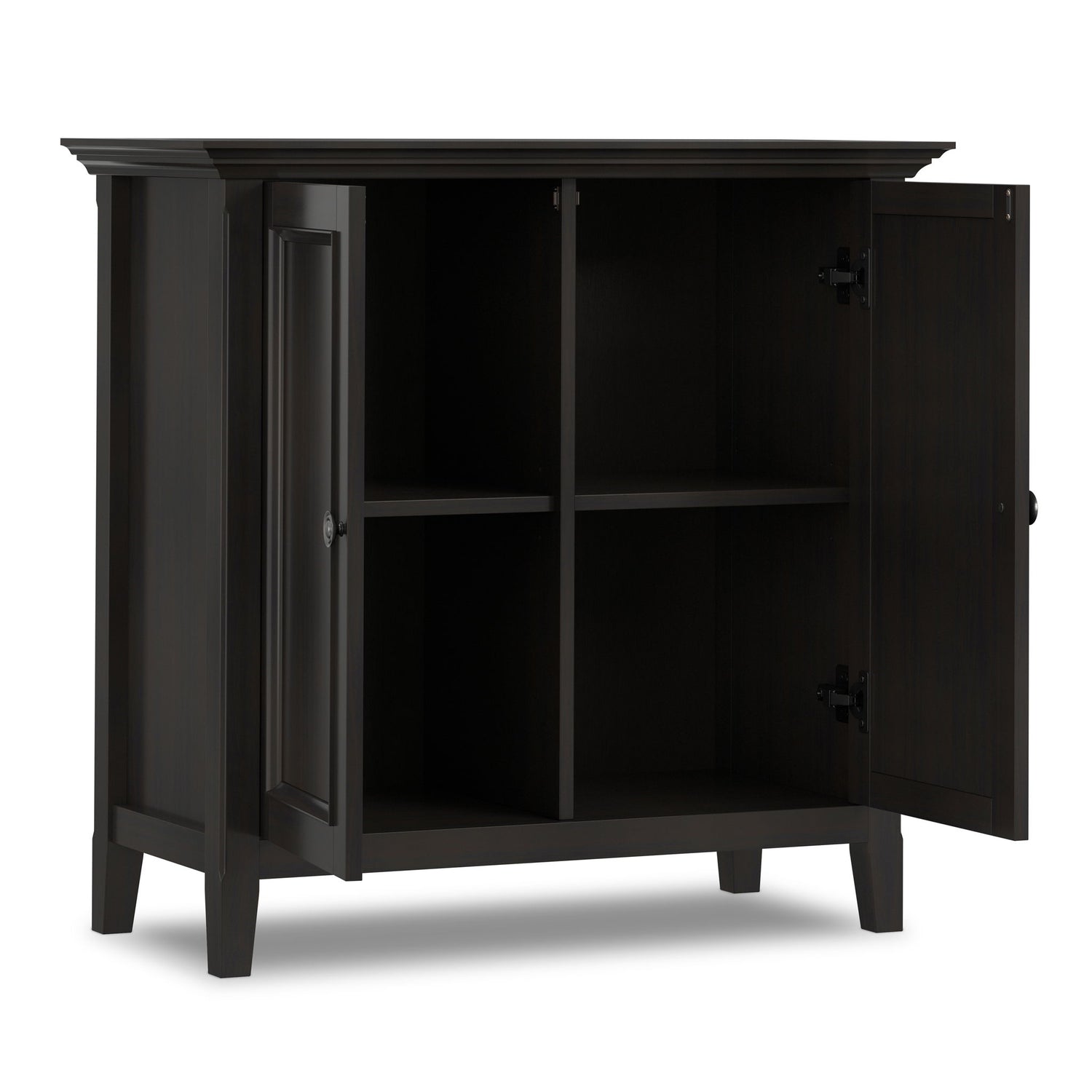 Amherst - 2 Door Storage Cabinet &amp; Adjustable Shelving - Brown