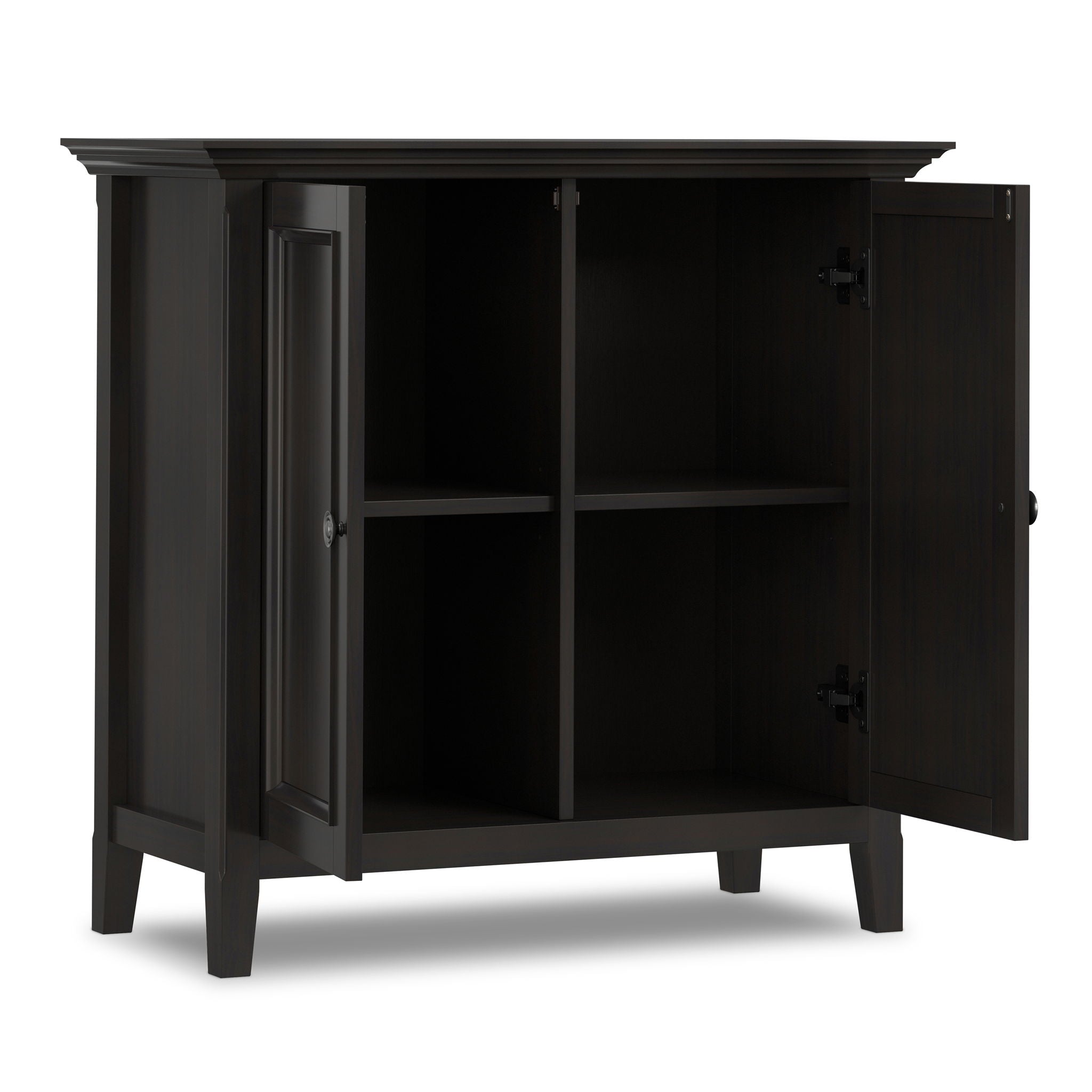 Amherst - 2 Door Storage Cabinet &amp; Adjustable Shelving - Brown